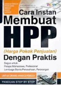 CARA INSTAN MEMBUAT HPP (HARGA POKOK PENJUALAN)